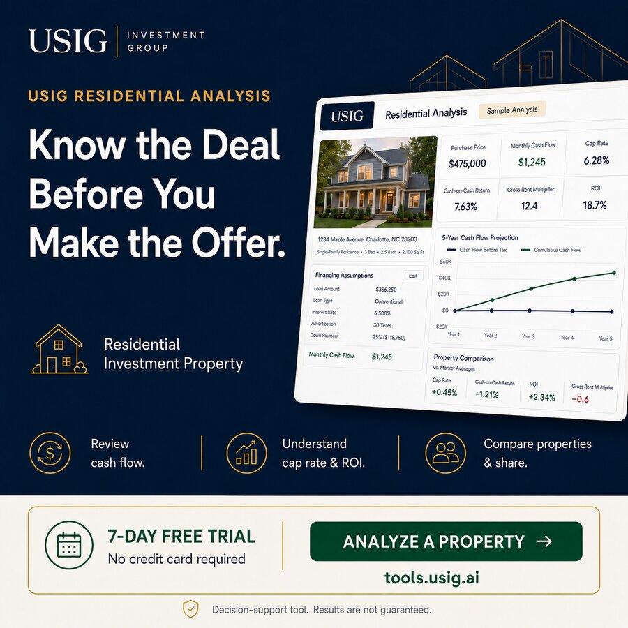 Residential Analysis — sample output